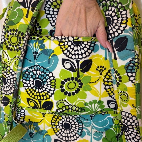 Vera Bradley Limes Up Qulited Laptop Travel Backpack - Picture 8 of 16